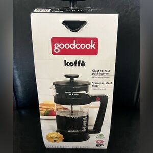 ☕ GoodCook Koffe French Press Coffee Maker – 8 Cup / 34 oz – New in Box